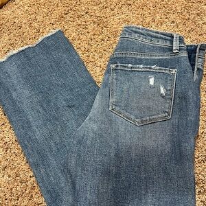 Blue Distressed Denim Jeans